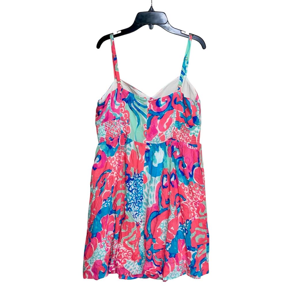 Lilly Pulitzer Mini Dress Christine Coral Reef So Jelly - Picture 5 of 9
